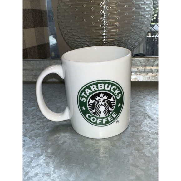 Starbucks Coffee Company Mug Ceramic Logo Drinking Cup 2005 Solid White 9 oz. - Picture 1 of 6